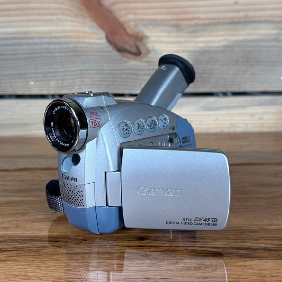 Canon Other - Canon ZR45 MC A Digital Video Camcorder NTSC Silver Blue 18x Optical Zoom PARTS
